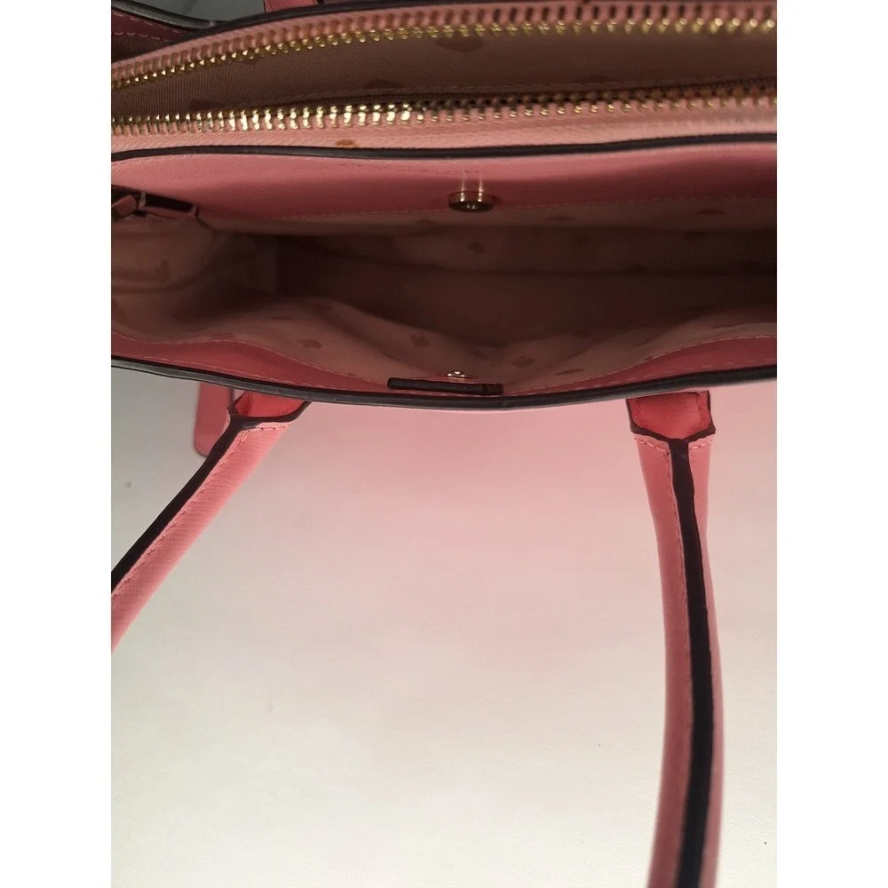 Kate Spade Pink Leather Top‎ Handle Crossbody Bag with Gold Hardware